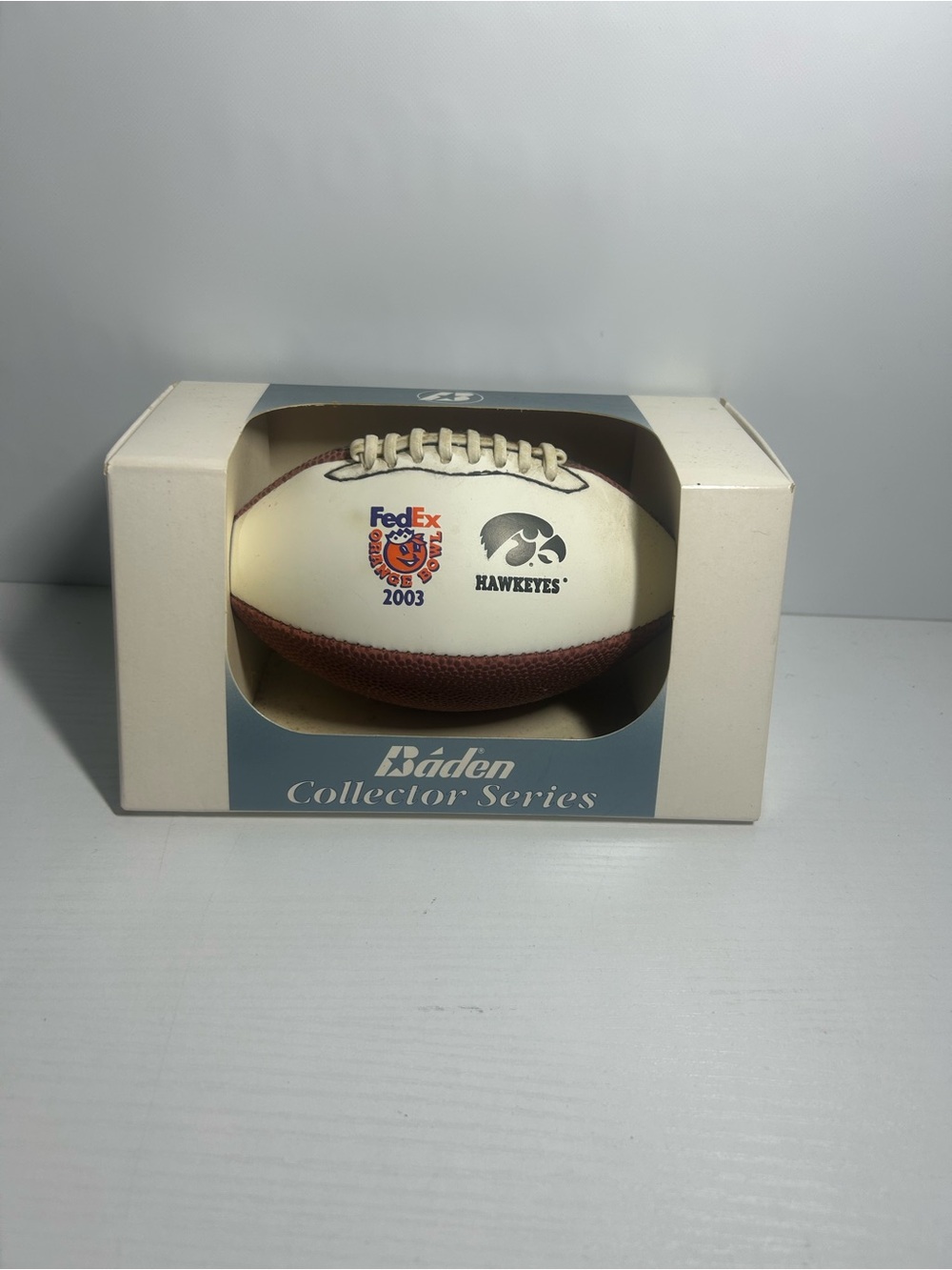 Collector Series Iowa Hawkeyes 2003 FedEx Orange Bowl Mini Football